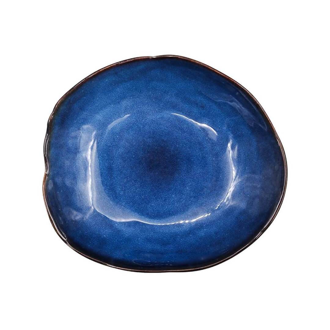 Ocean Waves Deep Blue Dinner Plates - Image 10